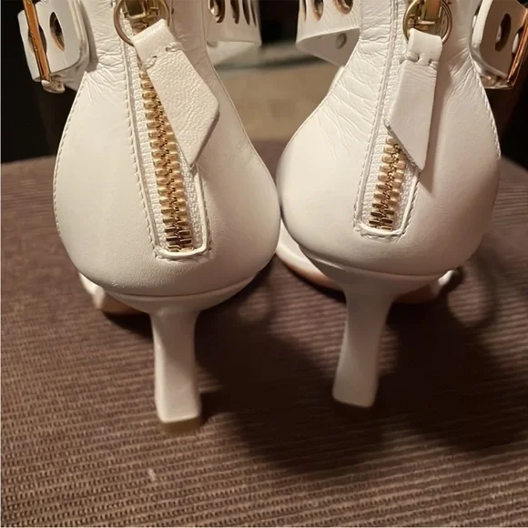 Casadei Italian Leather Studded Stiletto Heels